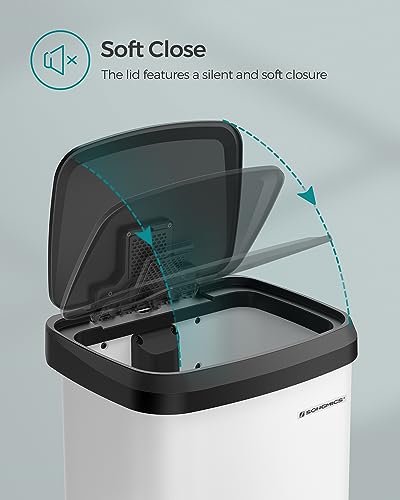 Stainless Steel Kitchen Trash Can with Step-on Pedal K2147