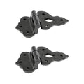 Black Wrought Iron Cabinet Hinge 3/8 In Offset Pack Of 2 U386