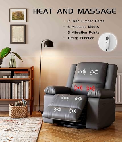 Power Lift Recliner Chair with Heat and Massage Z898180