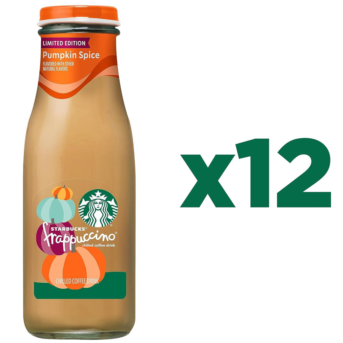 Pumpkin Spice Coffee Drink, 13.7 fl oz Bottles (12 Pack) E91197