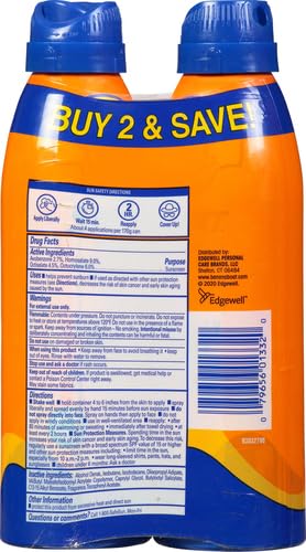 SPF 50 Sunscreen Spray Twin Pack, 6oz each D7766