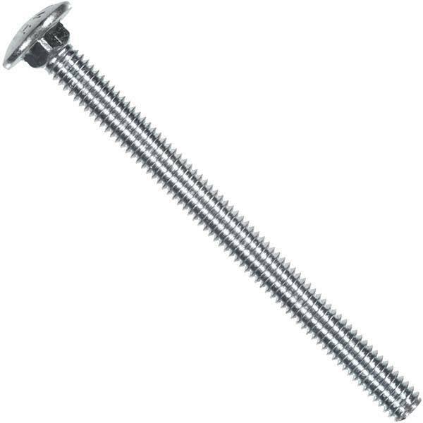 4 Pk 1/2 inch x 4 inch 13 TPI Steel Zinc Plated Carriage Bolt H677