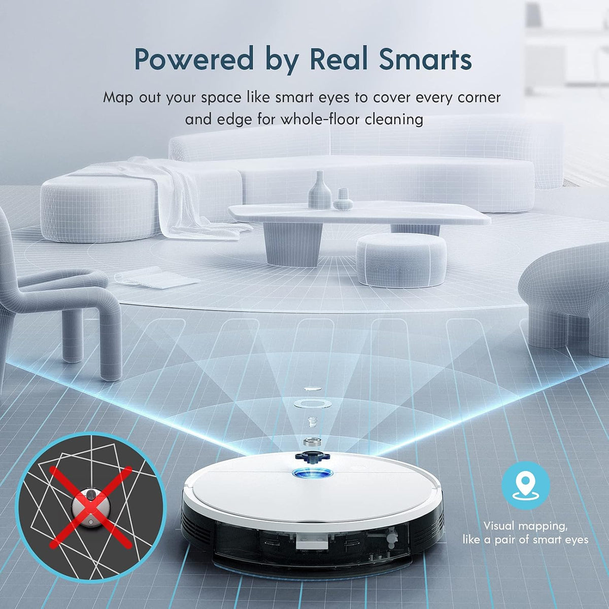 Robot Vacuum with 3000Pa Suction Power R60288