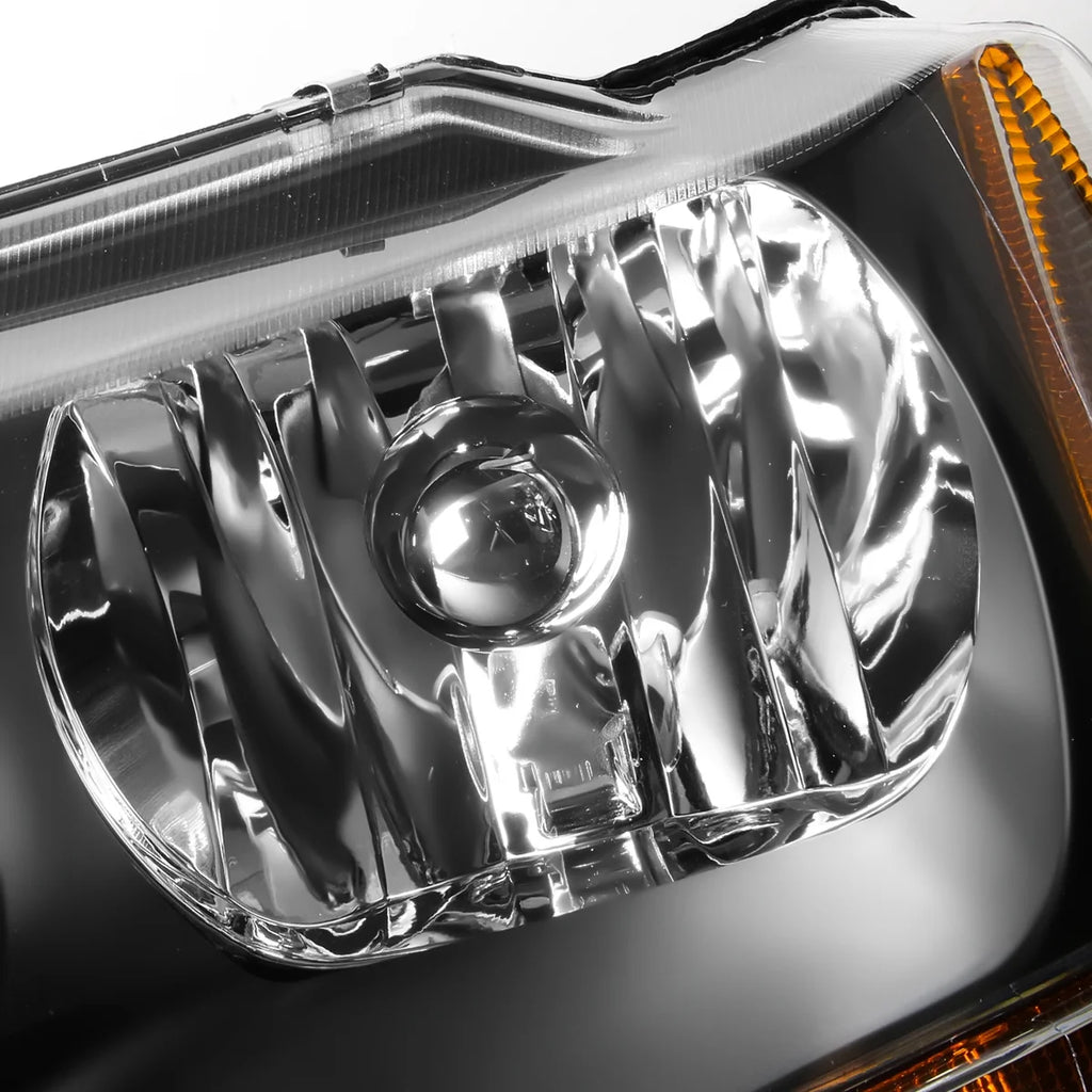 Black Housing Amber Side Headlight Headlamps for Jeep Grand Cherokee O221104