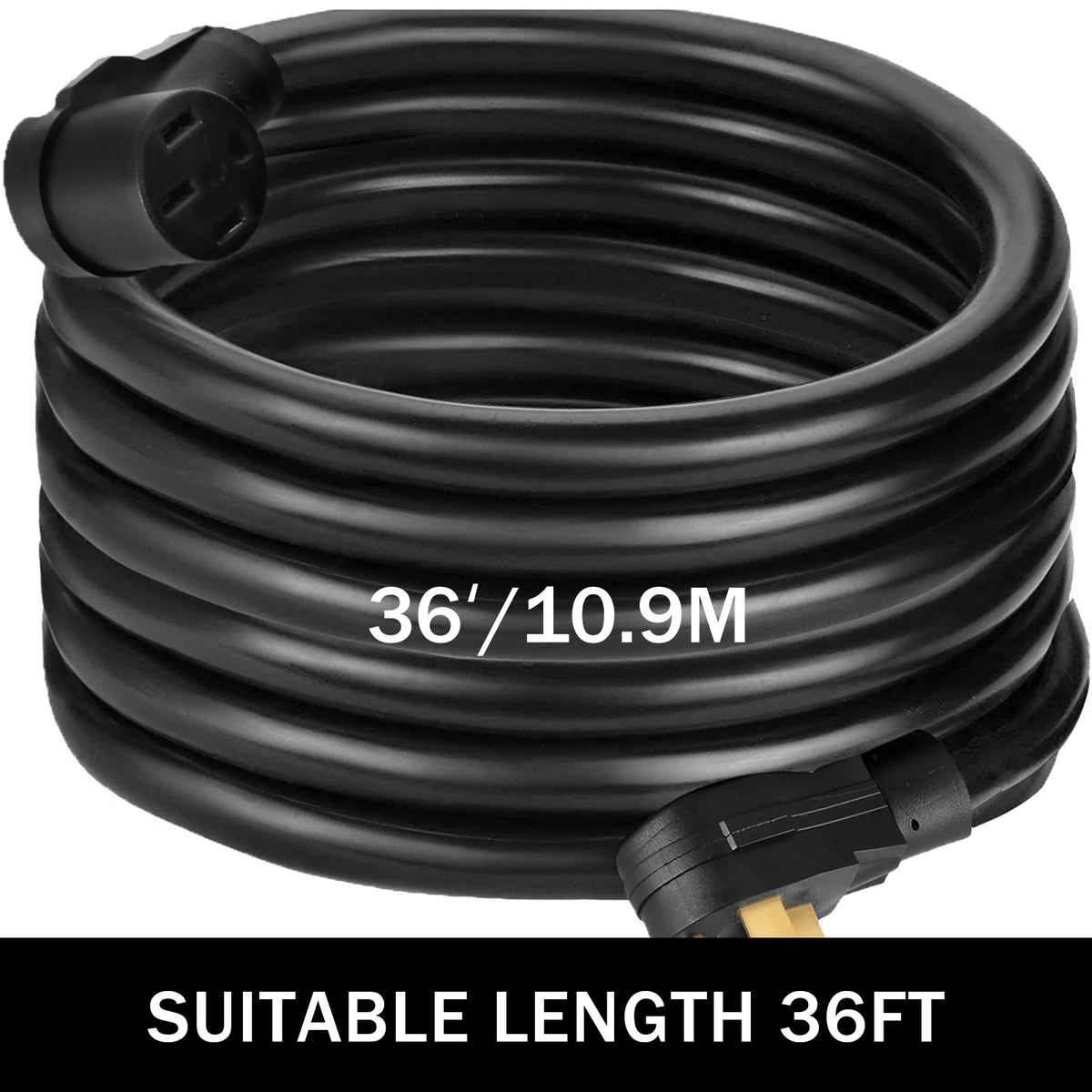 36ft 30 Amp AWG10 RV Extension Cord D8584