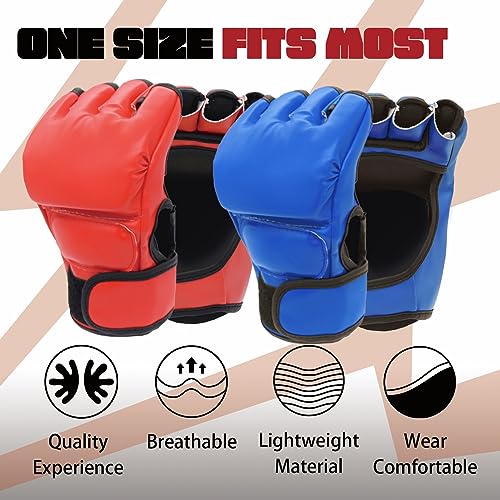 2 Pairs Leather Boxing Gloves O805