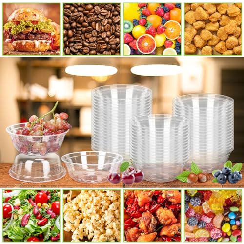 70 Pack 14oz Clear Plastic Bowls R13008