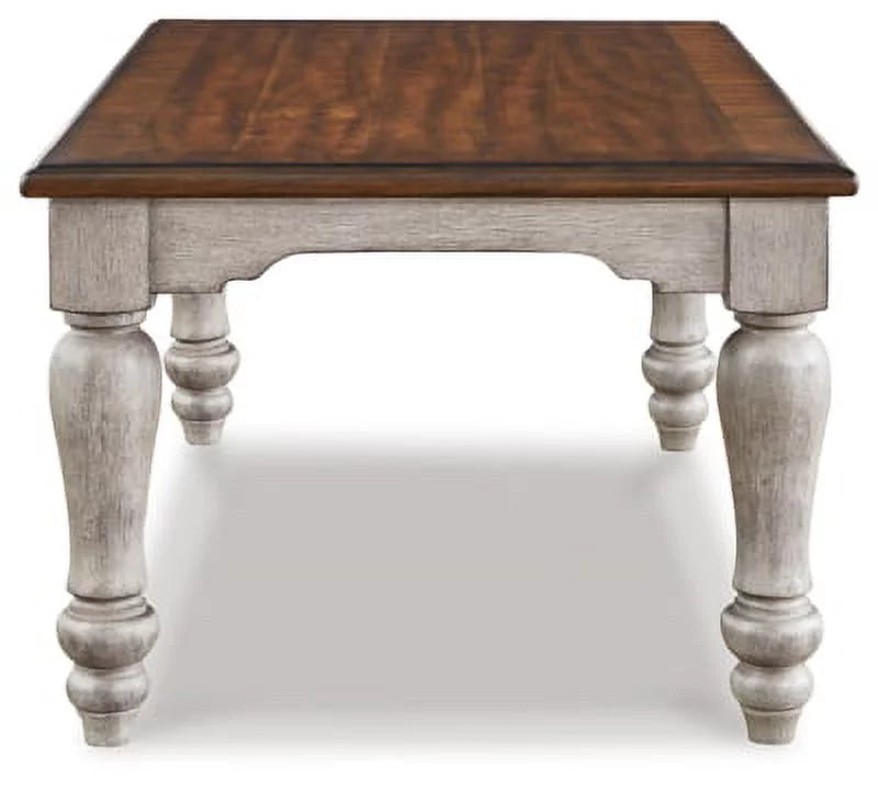 Antique Gray Brown Coffee Table L687382