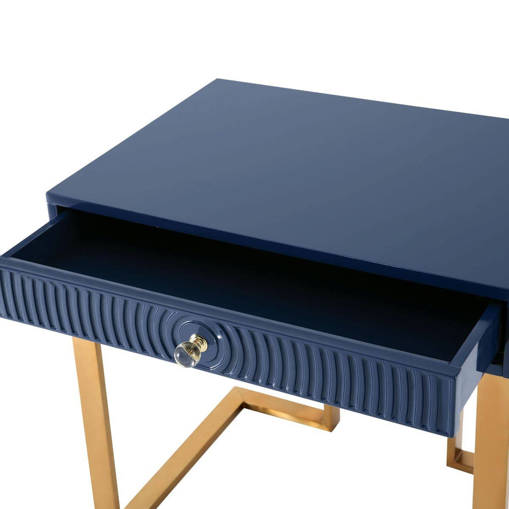 Blue Lacquer Side Table K817