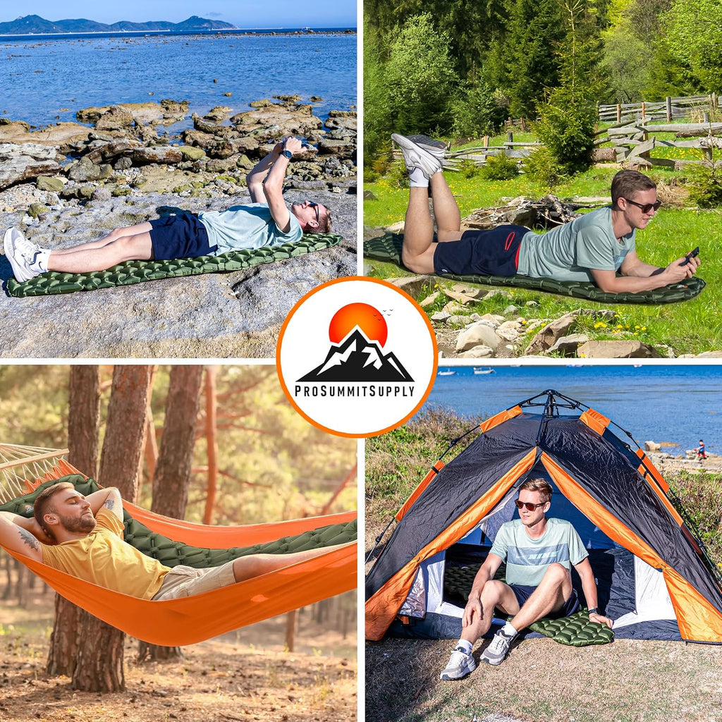 73 x 22.5 x 2.2 20D Ripstop Nylon Waterproof Sleeping Pad with Carry Pouch L365593