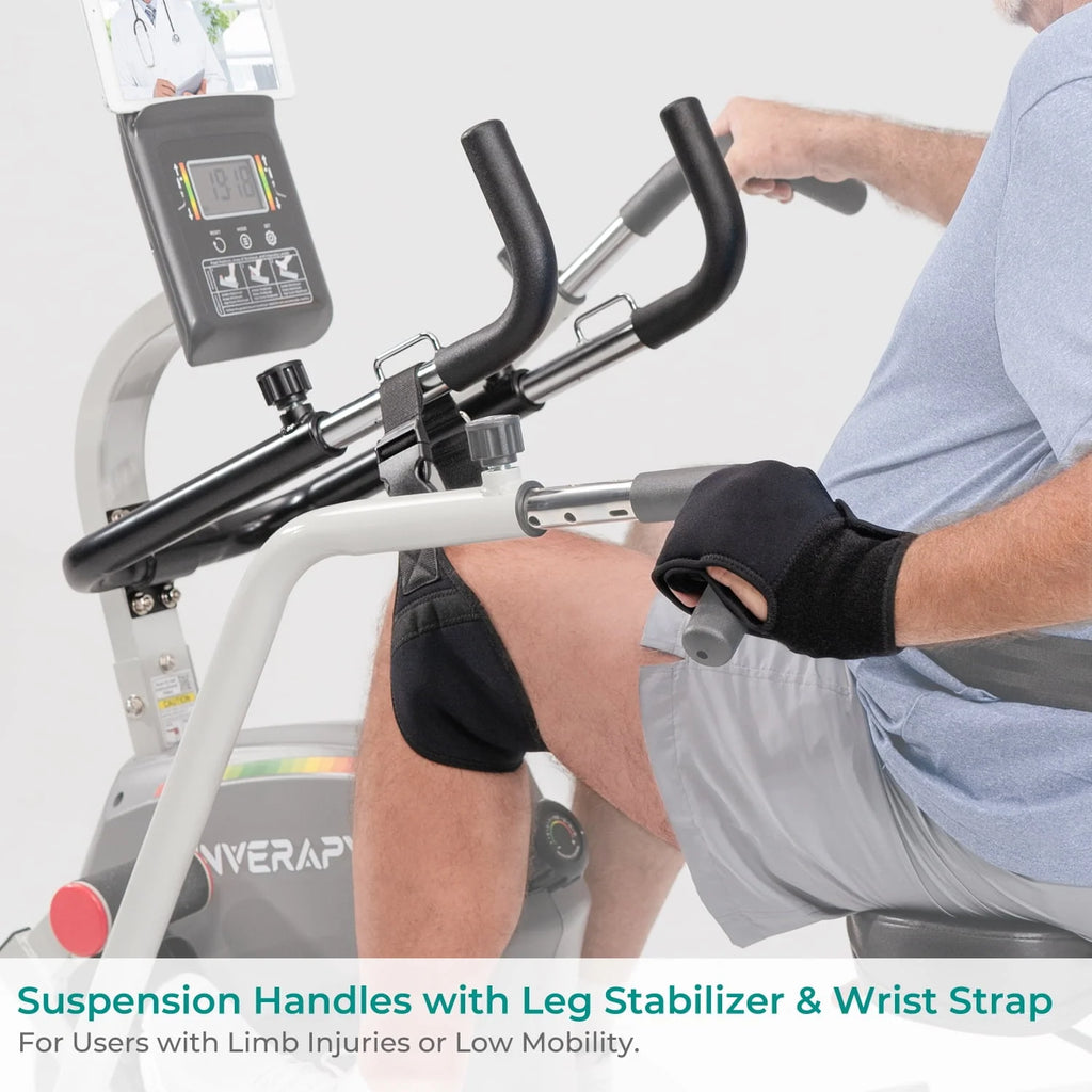 Recumbent Cross Trainer with Swivel Seat & Leg Harness D1244