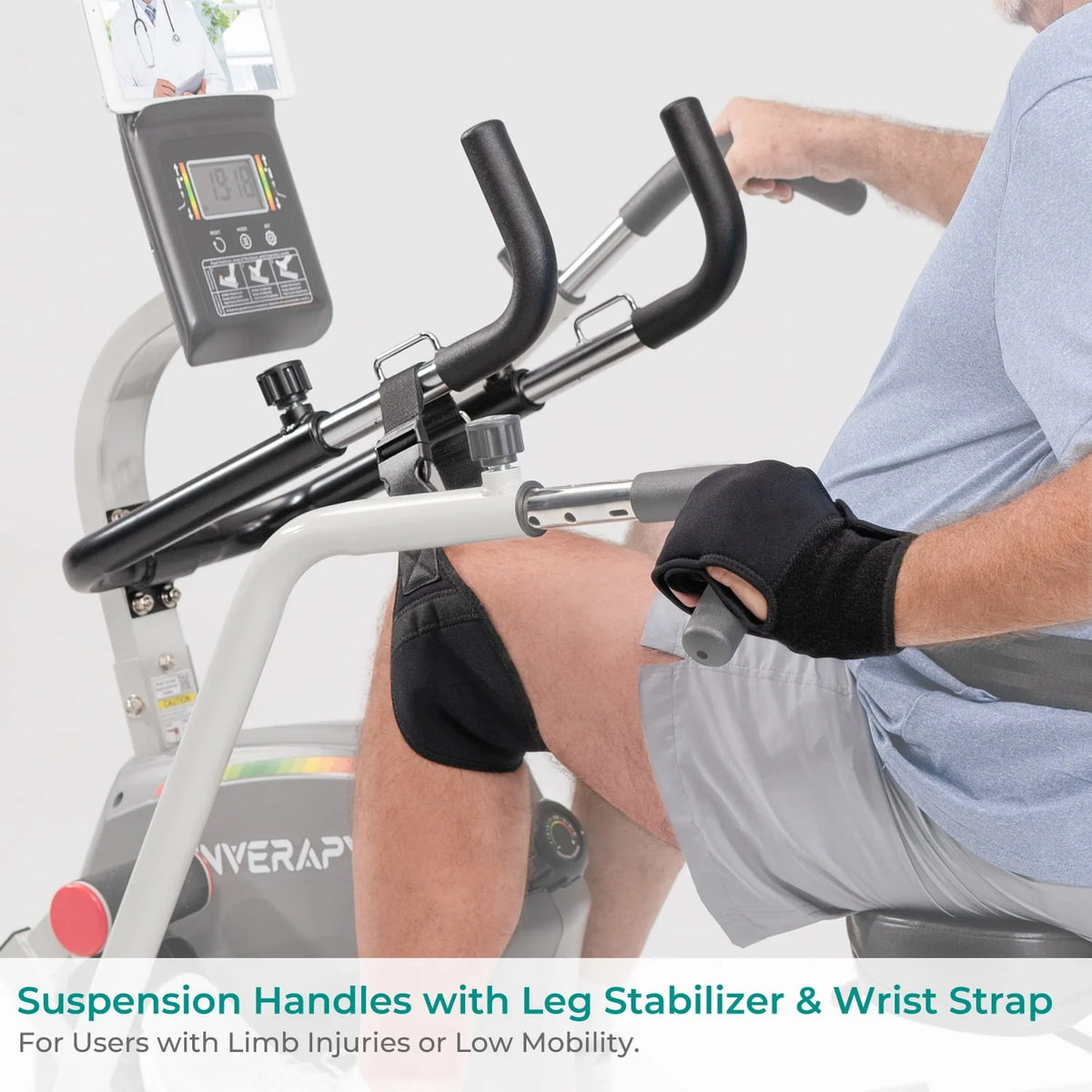 Recumbent Cross Trainer with Swivel Seat & Leg Harness D1244