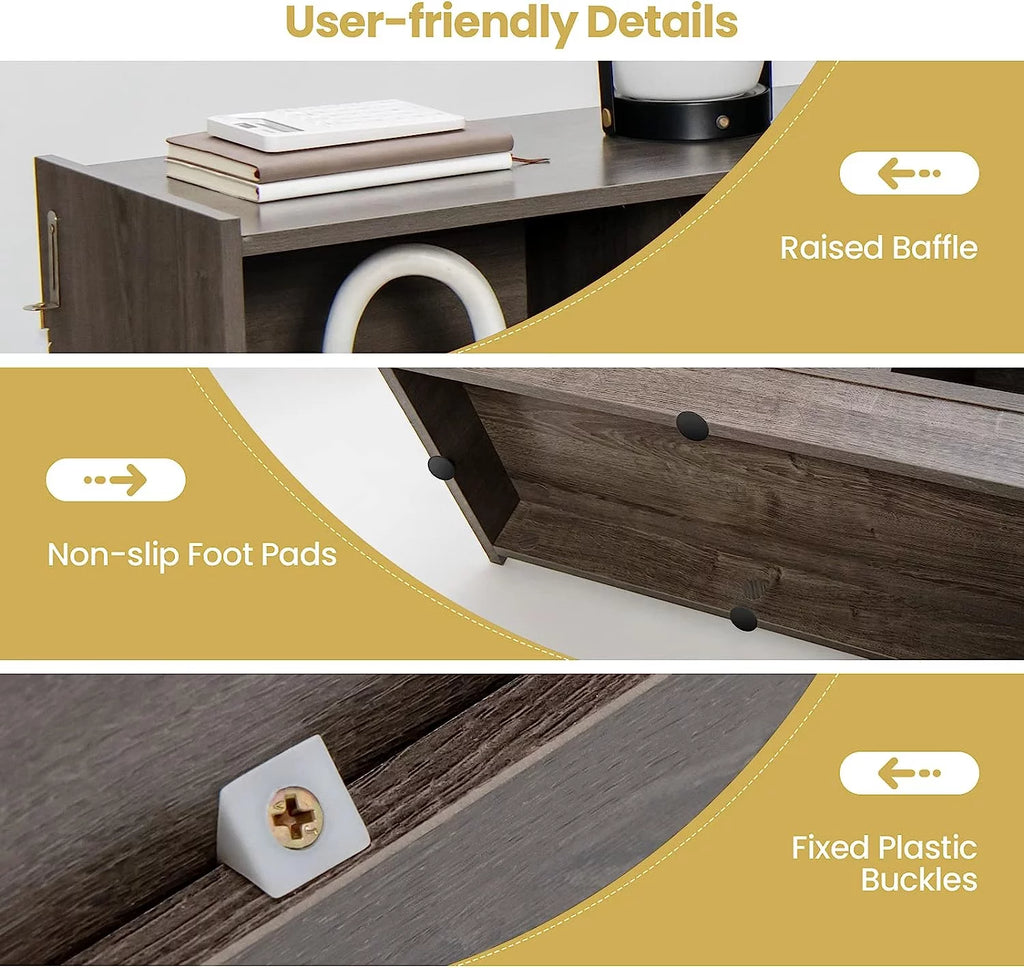 3 Tier 8 Cube Wood Storage Bookcase I85636