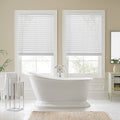 Faux Wood Cordless Shade in White C662441