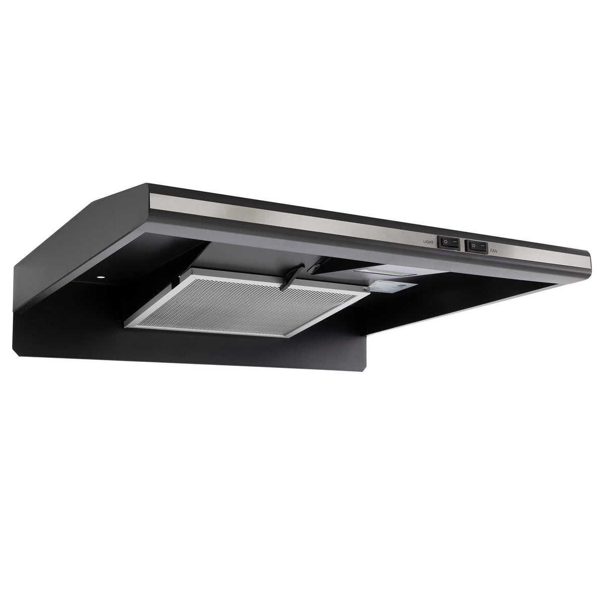 22x22 Stainless Low Profile RV Stove Range Hood Vent with Charcoal Filter D4508
