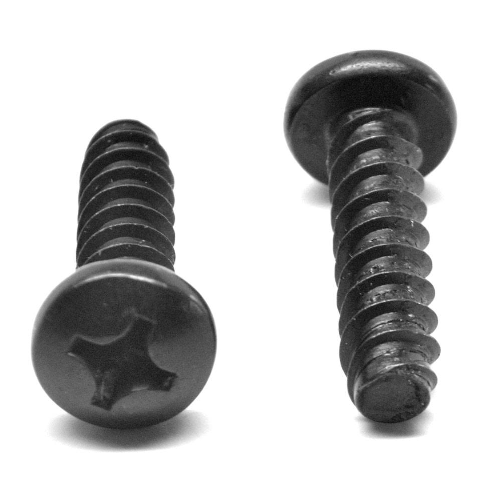 Black Zinc Plated Phillips Pan Head Sheet Metal Screw P34457
