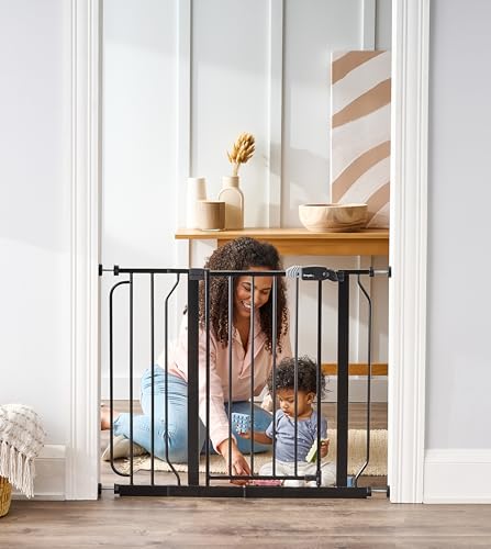38.5-Inch Wide Walk Thru Baby Gate with Extension Kit P961