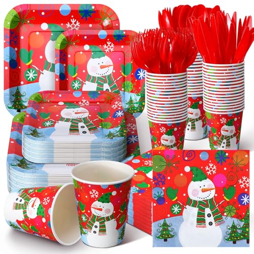 350 Pcs Disposable Paper Plates and Napkins Set Z540
