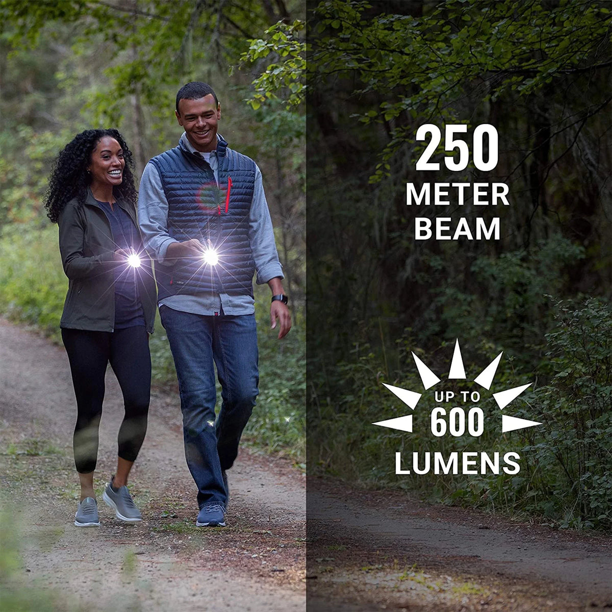 600 Lumens Rechargeable Flashlight (2 Pack) C2589