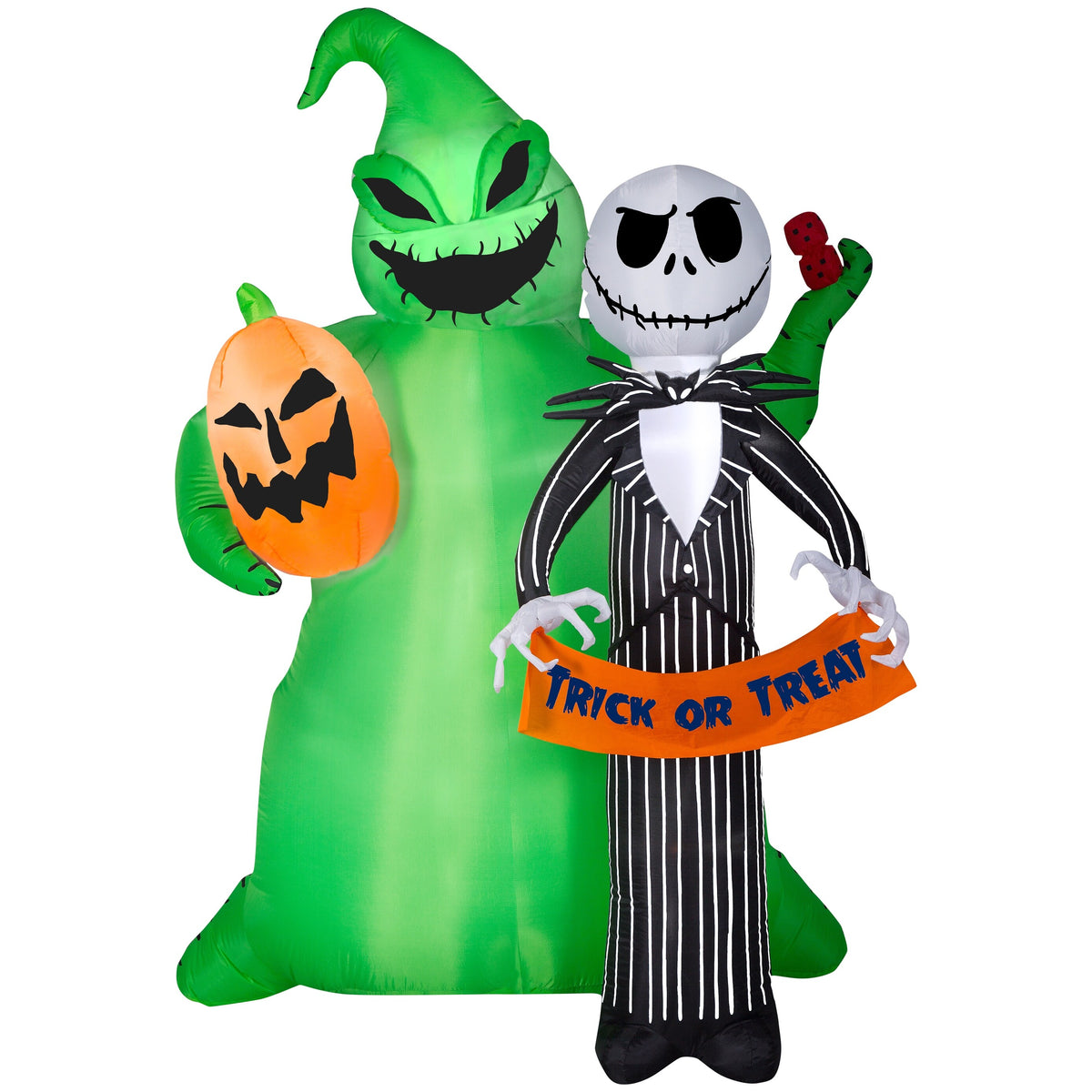 6.5 ft Tall Inflatable Jack Skellington Scene A793622