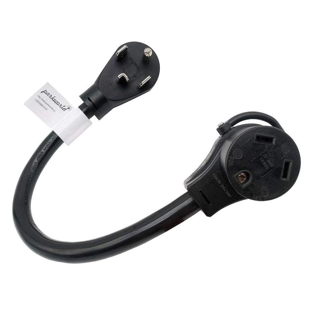 AC Adapter Cord NEMA Dryer 14-30P to TT-30R RV 30A 125V 1.5FT A8271