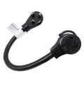 AC Adapter Cord NEMA Dryer 14-30P to TT-30R RV 30A 125V 1.5FT A8271