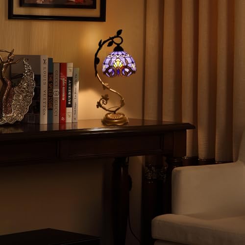 8 Inch Stained Glass Table Lamp V9735