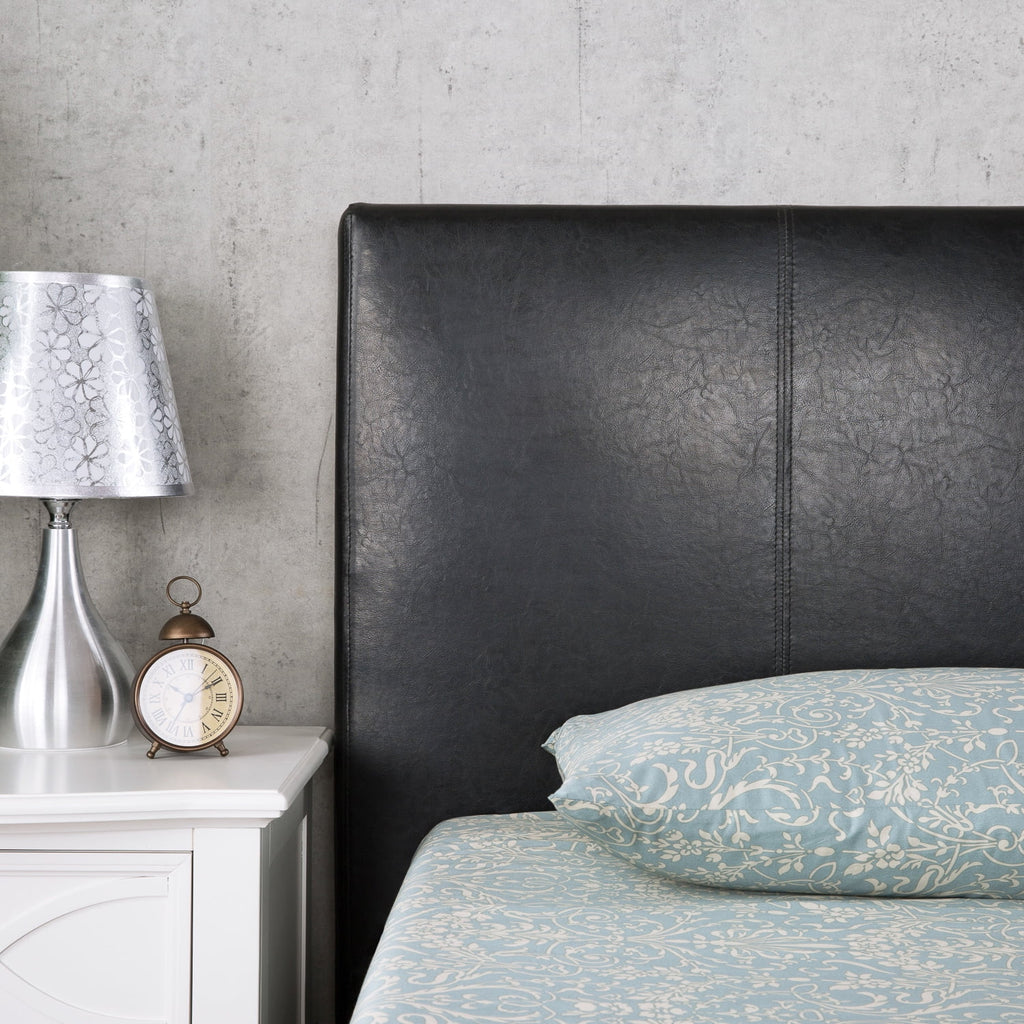 47 Faux Leather Platform Bed Frame J44290