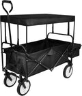 Heavy Duty Folding Portable Hand Cart with Canopy and 8'' Wheels V592