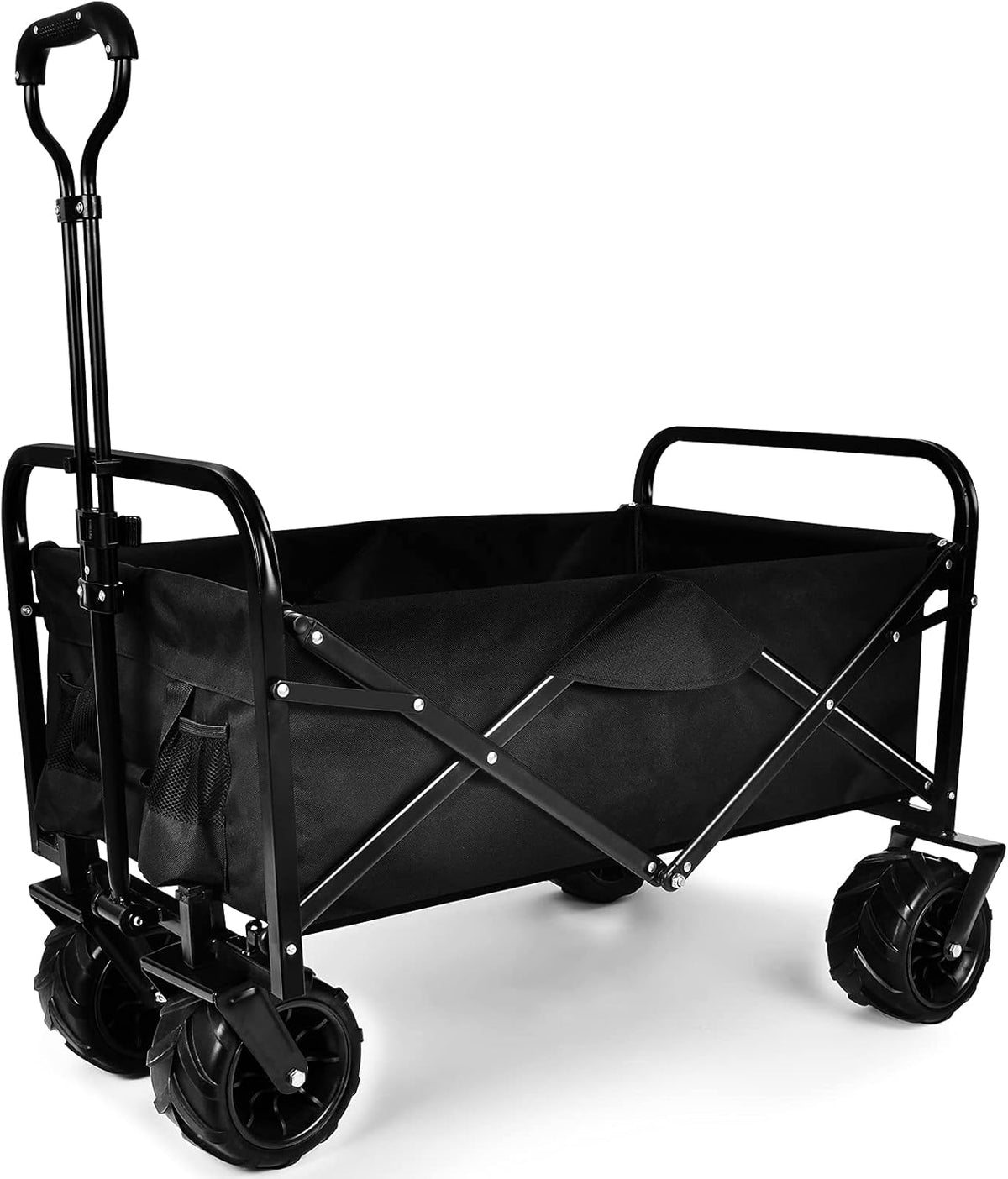 Heavy Duty Folding Portable Hand Cart with Canopy and 8'' Wheels V592