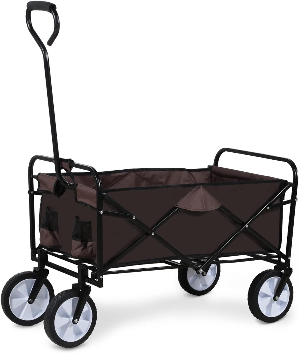 Heavy Duty Folding Portable Hand Cart with Canopy and 8'' Wheels V592