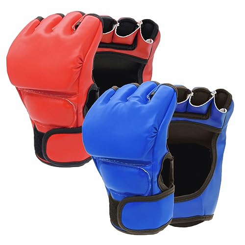 2 Pairs Leather Boxing Gloves O805