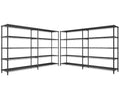 73''W 5-Tier Metal Wire Shelving Unit G658
