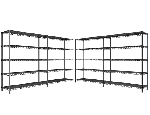 73''W 5-Tier Metal Wire Shelving Unit G658