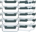 10-Pack 22 Oz Glass Meal Prep Containers with lids R507996