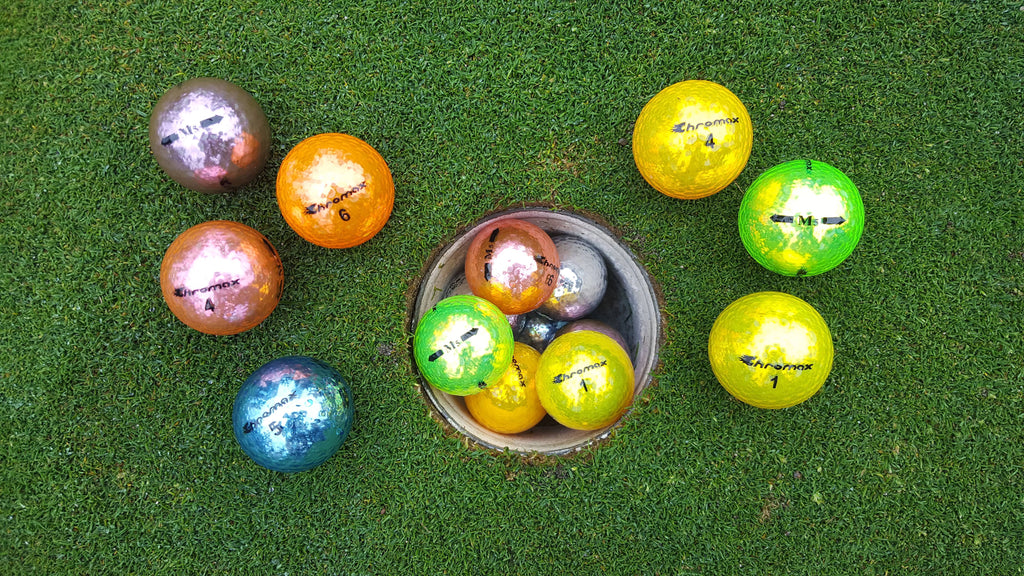 Assorted Colors 6 Pack Golf Balls L4768