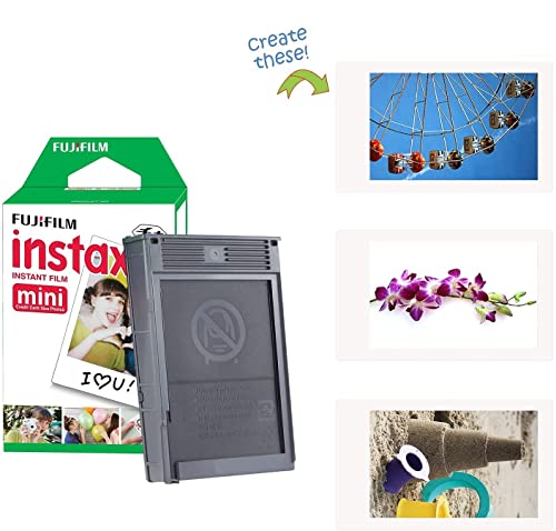Ice White Instant Camera with Film and Accessories Bundle A63013