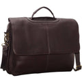 Leather Flap Over Computer Brief C757320