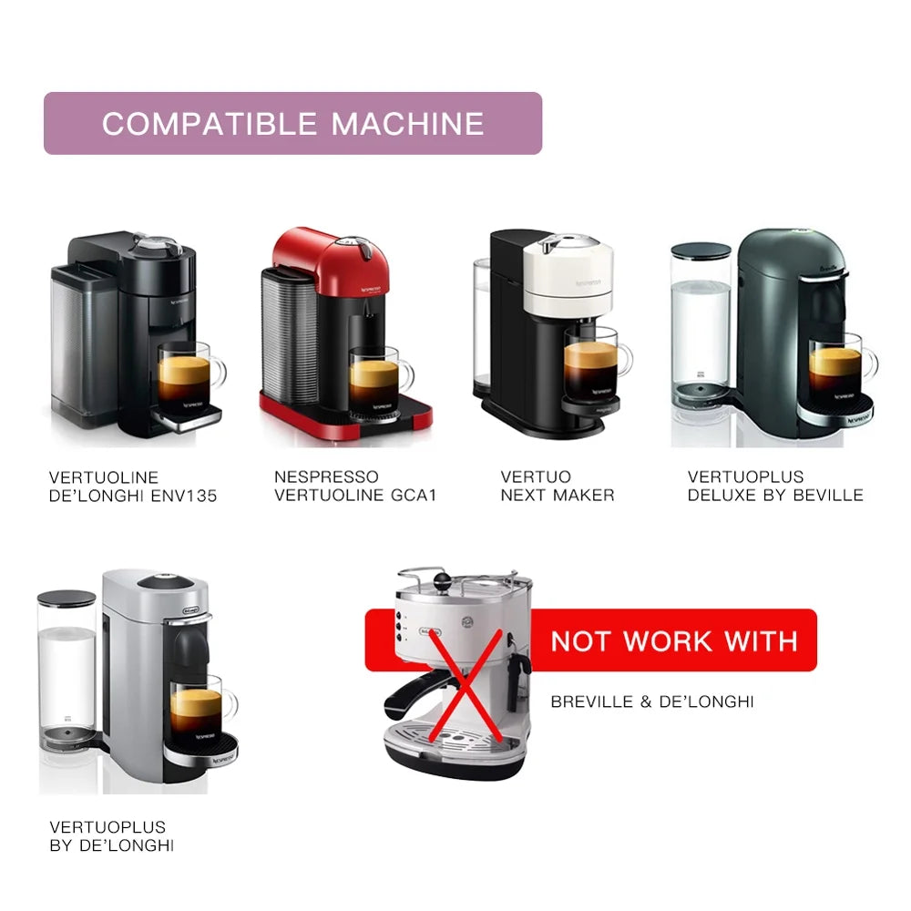 Stainless Steel Reusable Coffee Capsules Filter Set F15769