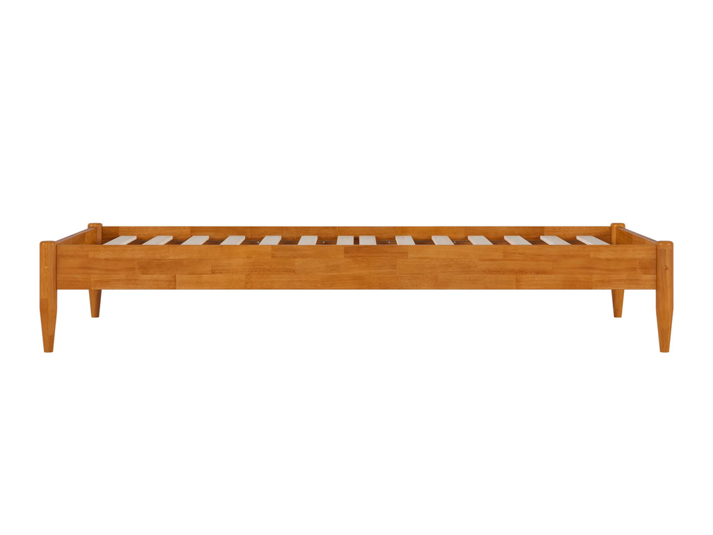 14" Light Toffee Solid Wood Platform Bed, Twin XL J44216