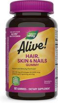 Strawberry Flavored Hair Skin & Nails Gummies, 60 Gummies J755