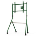 Mobile TV Stand for 55 60 65 75 78 Inch TV with Wooden Storage Shelves O23984