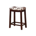 Faux Cow Print Counter Stool, Brown P56748