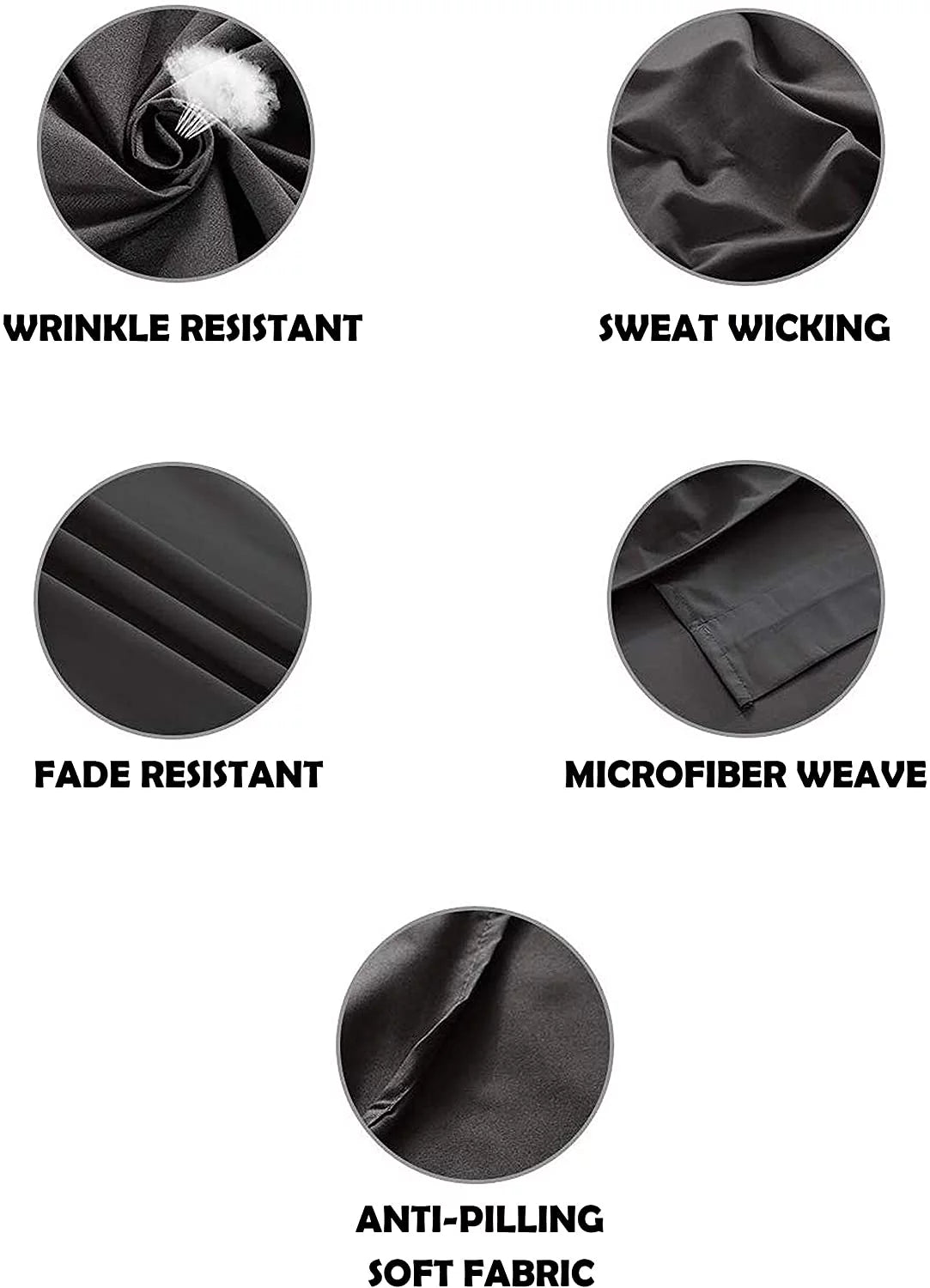 10-Piece Pleated Comforter Set King/Cal King Black H882955