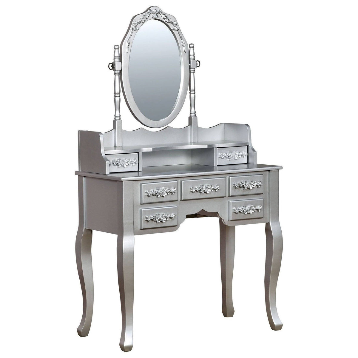 Silver Vanity with Stool A4508