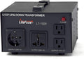 2000 Watt Voltage Converter Transformer with Circuit Breaker Protection E431196