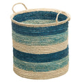 Round Sisal Storage Basket with Handles J12693