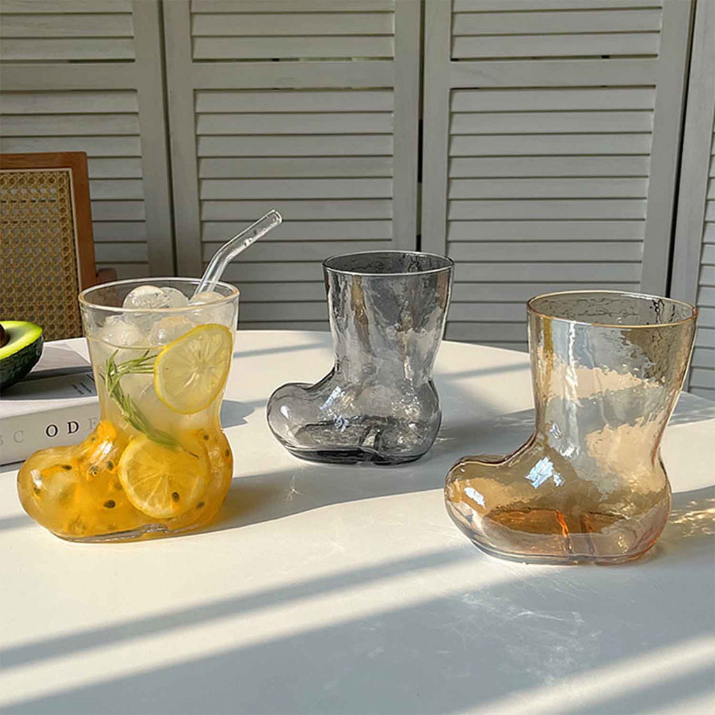 Boots Shape Drinking Glasses 380ml B924