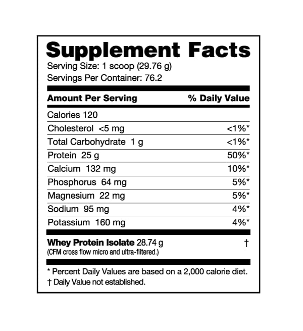 Dutch Chocolate Whey Protein Isolate 2 Lbs N948