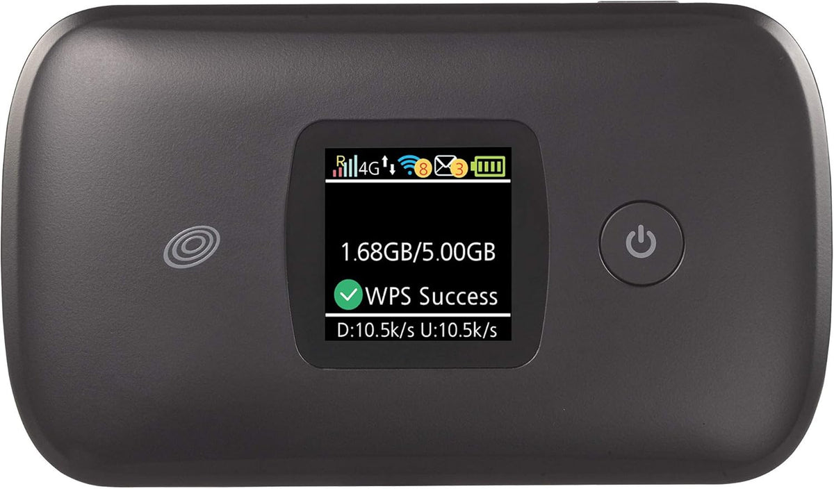 Black 4G LTE Prepaid Mobile Hotspot Y626395